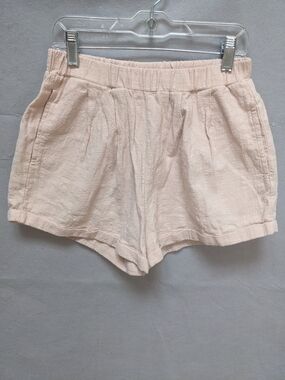 The Lullaby Club Soft Blush High-Waist Casual Shorts